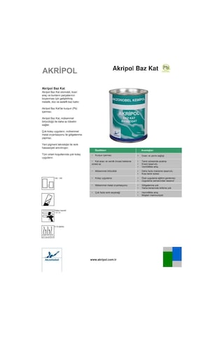 Akzonobel Akripol Bazkat Ford Xsc2431l Gümüş Gri Aytozu Grisi Akrilik Sonkat Oto Boyası 1 Litre