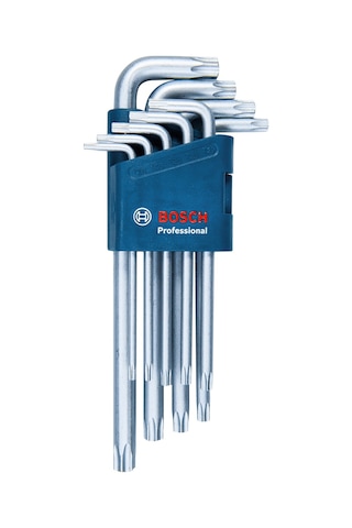 Bosch Profesyonel T10 - T50 Torx Alyan Takımı 9 Parça (10-50 mm) - 1600A01TH4