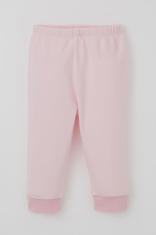Breeze Kız Bebek Pijama Takımı Omuzdan Patlı Sevimli Minik Tavşancık Armalı 4 Ay-1 Yaş, Pembe Pembe
