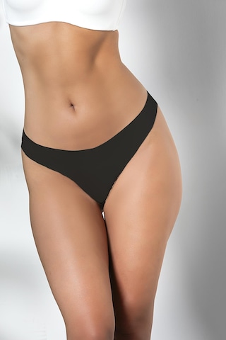 3'lü Paket Dikişsiz, İz Yapmaz, Lazer Kesim, String Külot Siyah Mgp21262 Siyah