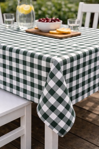 Pötikare Kare Masa Örtüsü 170x170 Cm Yıkanabilir, Leke Tutmaz Balkon, Bahçe, Mutfak Ve Piknik İçin Yeşil