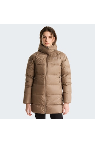 The North Face W Hydrenalite City Down Hooded Parka Kadın Mont-34116 Kahverengi