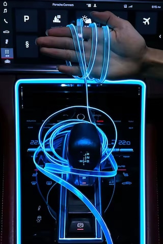 Araç Içi Buz Mavi Neon Ledi Ip Led Torpido Ledi 2 Metre Neon Led