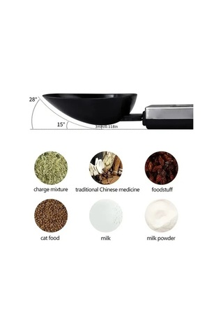 Wondernest Hassas Lichen Kaşık Dijital Terazi 500g/0.1g Yüksek Ölçek Gümüş