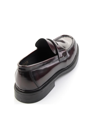 Bordo Hakiki Deri Erkek Loafer Ayakkabı E01648609514