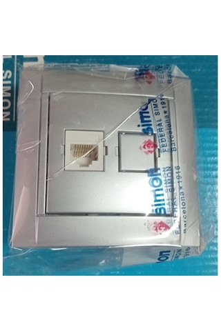 Simon 34 Renkli Cat 6 Data Prizi Çerçeveli