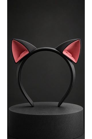 Kedi Kulaklı Saç Tacı - Cosplay, Parti Ve Günlük Aksesuar 3d Model