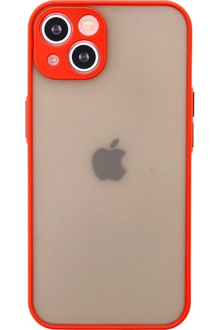 Newface Apple iPhone Uyumlu 13 Mini Kılıf Montreal Silikon Kapak Semeglbl - 6 - Kırmızı