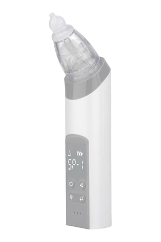 Gajeena Beyaz Jyx-716a Elektrikli Bebek Burun Emici 3 Silikon Uç, 3 Seviye Emme Gücü Iç Led Işık Ve Müzik Dahili Batarya