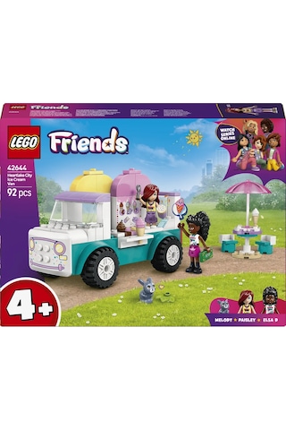 LEGO® Friends Heartlake City Dondurma Kamyonu 42644 - 4 Yaş ve Üzeri Çocuklar için Mini Bebek İçeren Yaratıcı Oyuncak Yapım Seti (92 Parça)