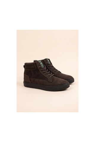 Bafaş Ayakkabı 371616 Kahve Hakiki Dana Derisi Bilekli Erkek Sneaker Kahverengi