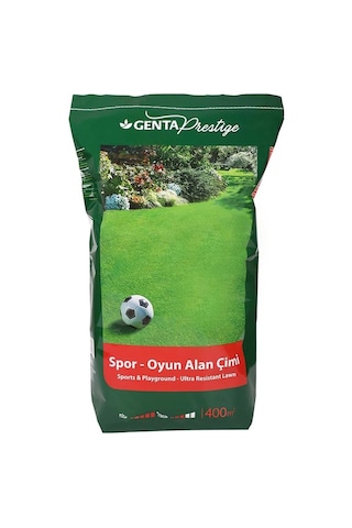 Genta Prestige Spor Alan Çim Tohumu 10 Kg - Prestige İlk Tesis Çim Gübresi 10 Kg - 400 M2 Alan 0,250