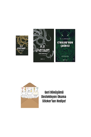 H.p. Lovecraft - Bütün Romanları Ciltli + H.p. Lovecraft - Bütün Hikayeleri Ciltli + Cthulhu'nun Çağrısı + Okuma Sticker'ları