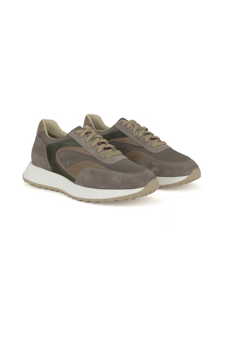 Ziya, Erkek Hakiki Deri Sneaker 1531026z313 Taupe 1531026z313 366 Taupe