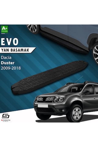 S-dizayn Dacia Duster Evo Siyah Yan Basamak 173 Cm 2009-2018
