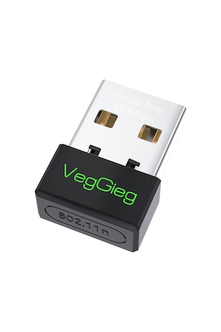 Veggieg 150 Mbps 2.4ghz Kablosuz Wifi Alıcı Verici Nano Usb Adaptör