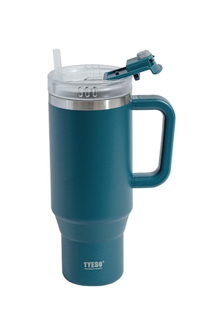 Tyeso Qq Termos Sızdırmaz Pipetli Çift Duvarlı Vakumlu 1200ml Turkuaz
