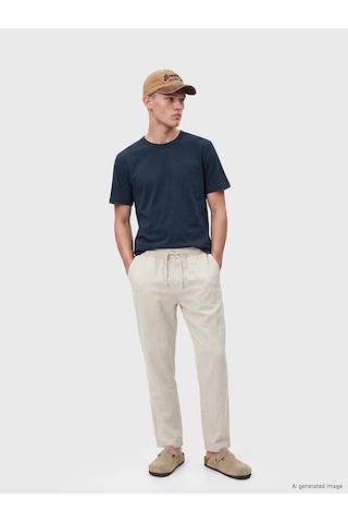LC Waikiki Xsıde Lacivert %100 Pamuk Basic Tişört Navy