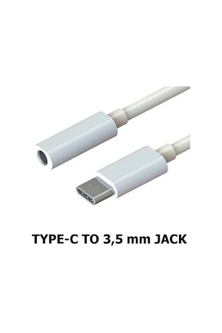 Type C 3.5mm Kulaklık Aux Dönüştürücü Kablo
