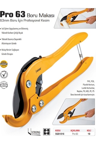 Sgs Boru Makası Pro63 Sgs1016