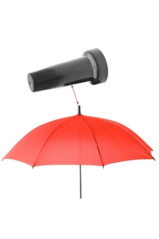 Dolıty Şemsiye Ucu Tampon Kapakları Kamp Dik Yollar 57x27mm Siyah