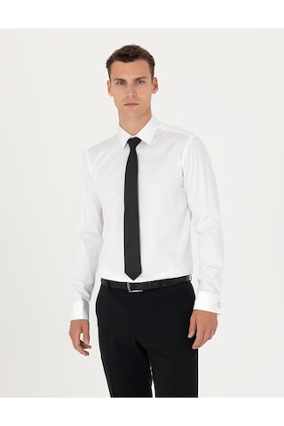 Pierre Cardin Erkek Beyaz Basic Gömlek 50277144-vr013 Beyaz