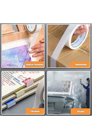 Dayson Maskeleme Bandı Kağıt Bant Beyaz 18 Mm X 35 Metre