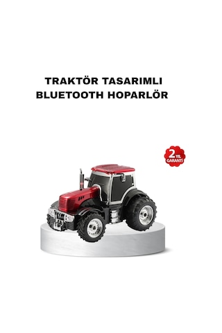 Traktör Tasarımlı Bluetooth Hoparlör 12w Tws Destekli Nostaljik Model