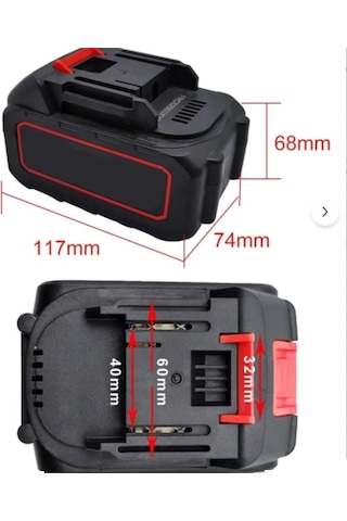 Haktaş 36v 3.0 Ah Yedek Akü Batarya - Tüm Haktaş Şarjlı El Aletleri İle Uyumlu 3000mah