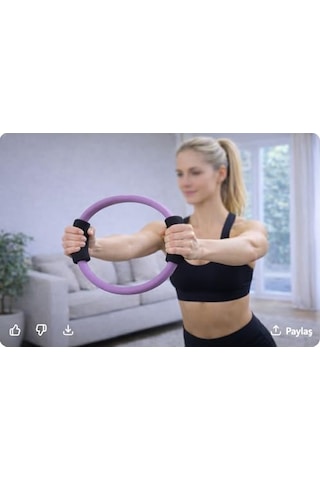 Actifoam Pilates Çemberi 35 Cm Çap Mor 35 Cm Çap