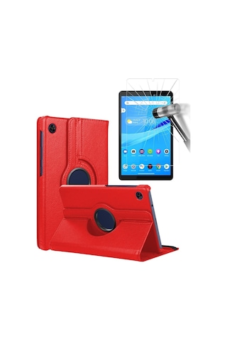 Lenovo Tab M8 Tb-8505f 8 Inç Za5g0100tr 360 Dönerli Tablet Kılıfı + Ekran Koruyucu Arka Kapak