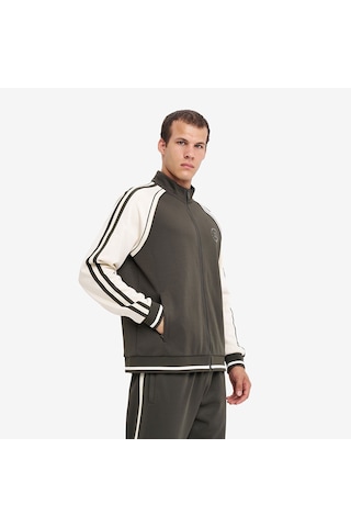 Lescon Erkek Fermuarlı Kapüşonlu Sweatshirt 26n-1155 Haki