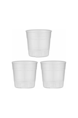 Orkide Saksısı 12 Pot 0.73 Litre Şeffaf 3 Adet Yarı Saydam, Saksısı 3