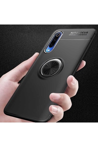 Xiaomi Mi 9 Lite Kılıf Yüzüklü Magnetli Ravel Case