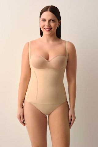 Suwen Yeni Nesil Lazer Kesim İz Bırakmayan İnce Dokulu Atlet Korse Sw9003089 Ten