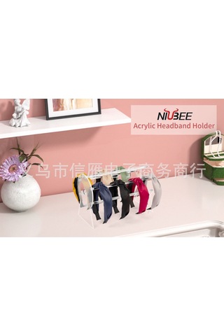 Geekyou Akrilik Şeffaf Saç Aksesuarı Depolama Rafı - Saç Bandı, Şapka, Bilezik, Çıtçıt Düzenleyici Ve Gösterici Gümüş