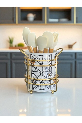 Kaşıklık - Hasır Desen Gold Mavi