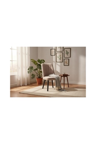 Efe Mobilya T-6029 Carara 70x120 Mdf Kare Gold Cappuccino Sandalye 4 Kişilik Mutfak Masası Takımı Cappucino