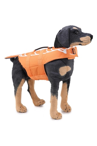 Homyl Köpek Can Yeleği Yüzme Pet Mayo Kostüm Turuncu-m