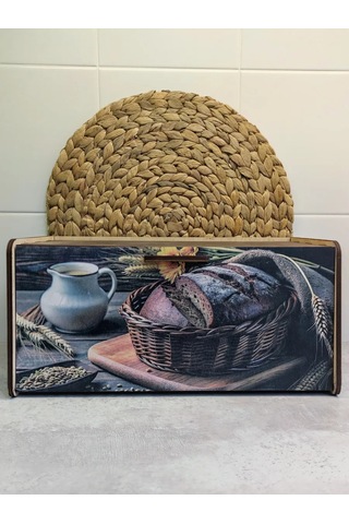 Woodiks Kapaklı Ahşap Ekmek Kutusu 274964122 Bej