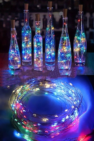 10 Metre Rgb Peri Tel Led Pilli Dekoratif Parti Süsü