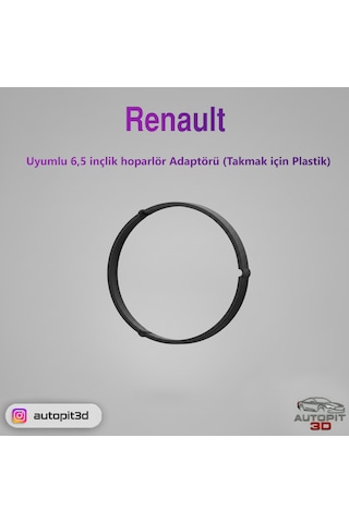 Renault Uyumlu 6,5 İnç Hoparlör Adaptörü Takmak İçin Plastik