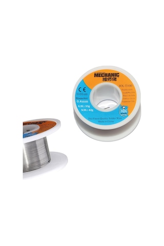 Mechanic Lehim Teli 0.4mm 42gr %63 Sn %37 Pb Fluxlu Profesyonel Smd Ve Mikro Lehim Teli