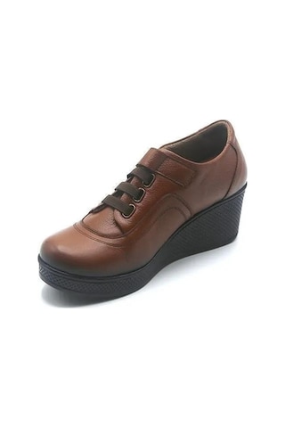 Castle Black 22521-1 Taba Derı Bayan Ayakkabı 001