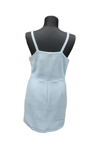 Kadın Açık Mavi Askılı Tüvit Elbise Dm2672