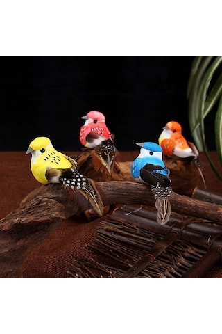 Ebitda 6 Adet Pençeli Kuş Bahçe Ağacı Süs, Hayvan Ve Park İçin Mükemmel