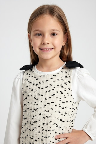 Bellamio Kids Lady Badili Ekru Kız Çocuk Elbisesi
