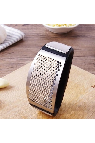 Dancemonkey Paslanmaz Çelik Sarımsak Baskı Ayağı Manuel Sarımsak Aletleri Gümüş