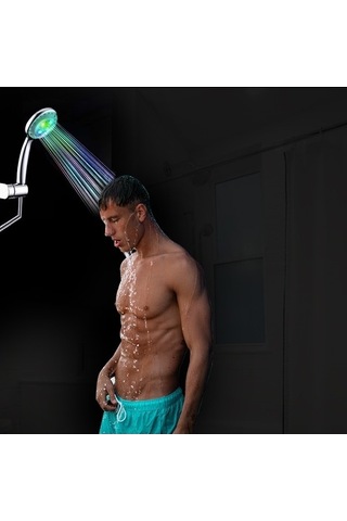 Tongxida Lezzetli Bosphorus Otomatik Renk Led Duşu, Banyo Gümüş Renkli Gümüş