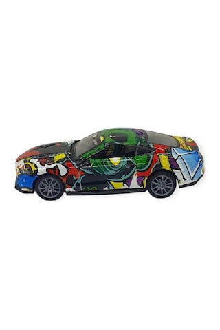 Çek Bırak Grafity Araba Metal -k174c1 - Yeşil Çok Renkli